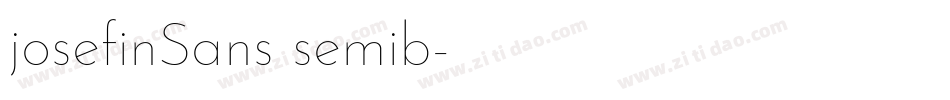 josefinSans semib字体转换